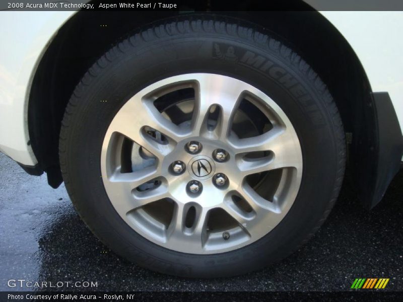 Aspen White Pearl / Taupe 2008 Acura MDX Technology