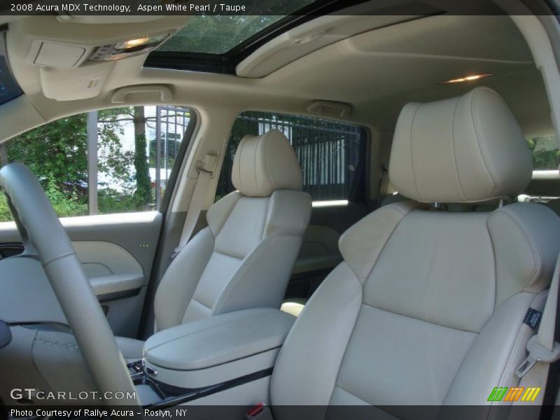 Aspen White Pearl / Taupe 2008 Acura MDX Technology