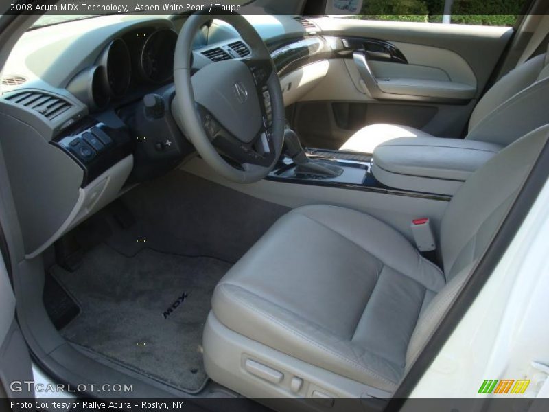 Aspen White Pearl / Taupe 2008 Acura MDX Technology