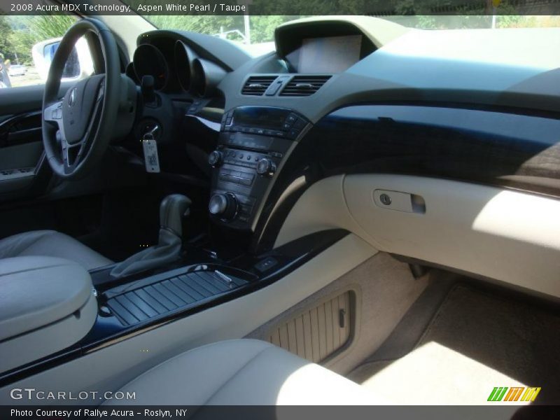 Aspen White Pearl / Taupe 2008 Acura MDX Technology