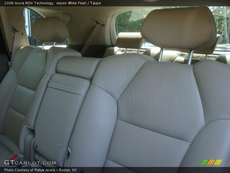 Aspen White Pearl / Taupe 2008 Acura MDX Technology