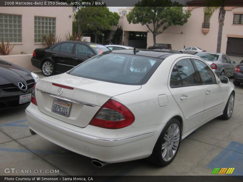Arctic White / Black 2008 Mercedes-Benz E 350 Sedan