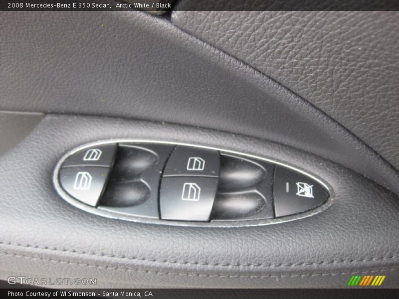 Arctic White / Black 2008 Mercedes-Benz E 350 Sedan