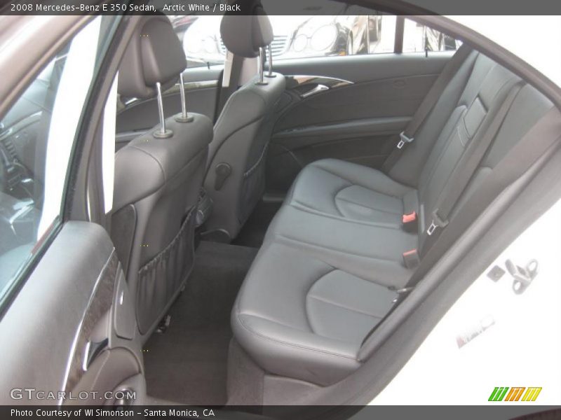 Arctic White / Black 2008 Mercedes-Benz E 350 Sedan