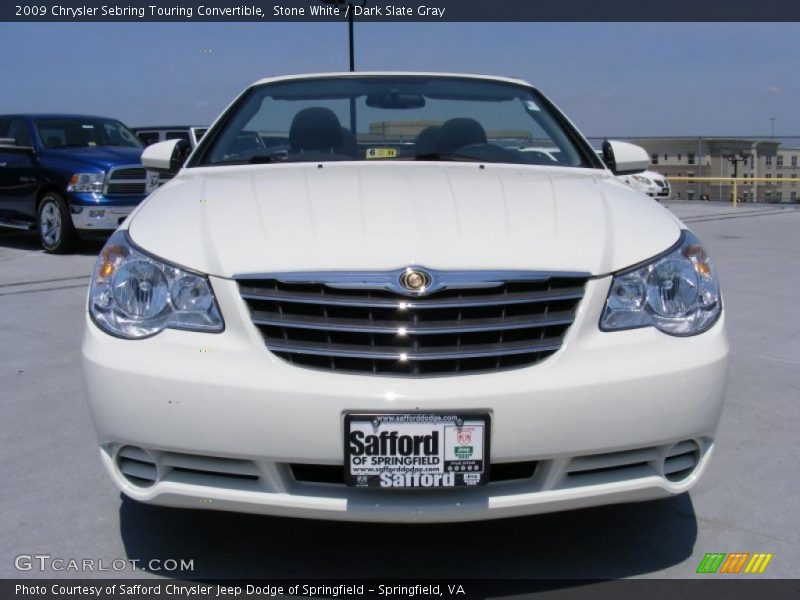 Stone White / Dark Slate Gray 2009 Chrysler Sebring Touring Convertible