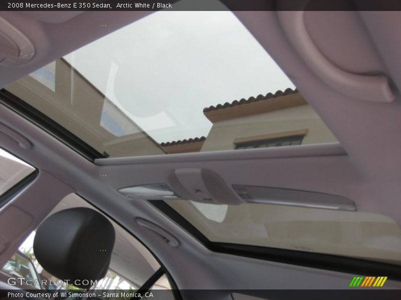 Arctic White / Black 2008 Mercedes-Benz E 350 Sedan
