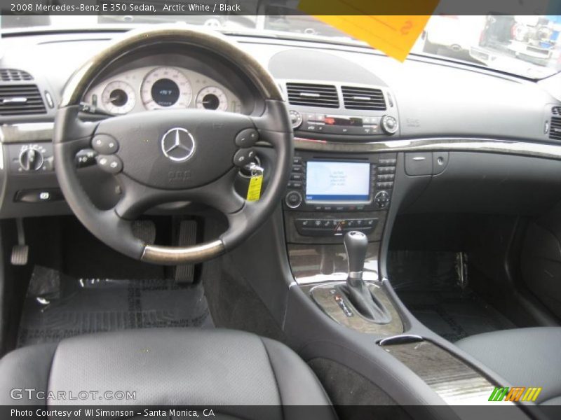 Arctic White / Black 2008 Mercedes-Benz E 350 Sedan