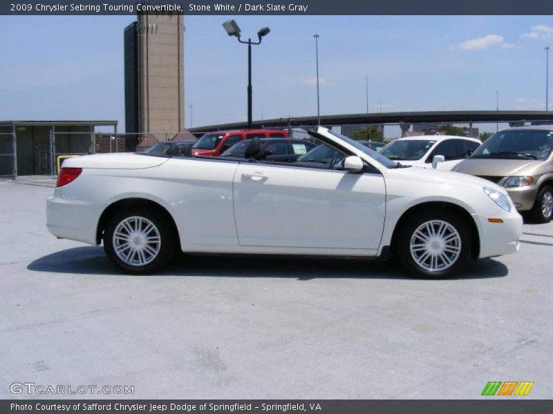 Stone White / Dark Slate Gray 2009 Chrysler Sebring Touring Convertible