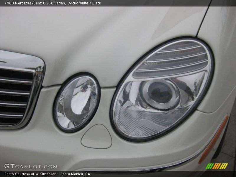 Arctic White / Black 2008 Mercedes-Benz E 350 Sedan