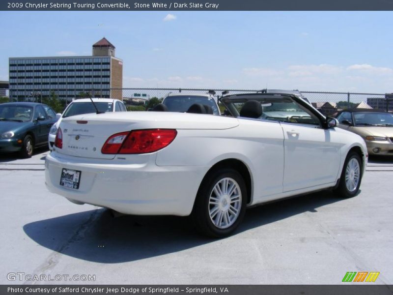Stone White / Dark Slate Gray 2009 Chrysler Sebring Touring Convertible