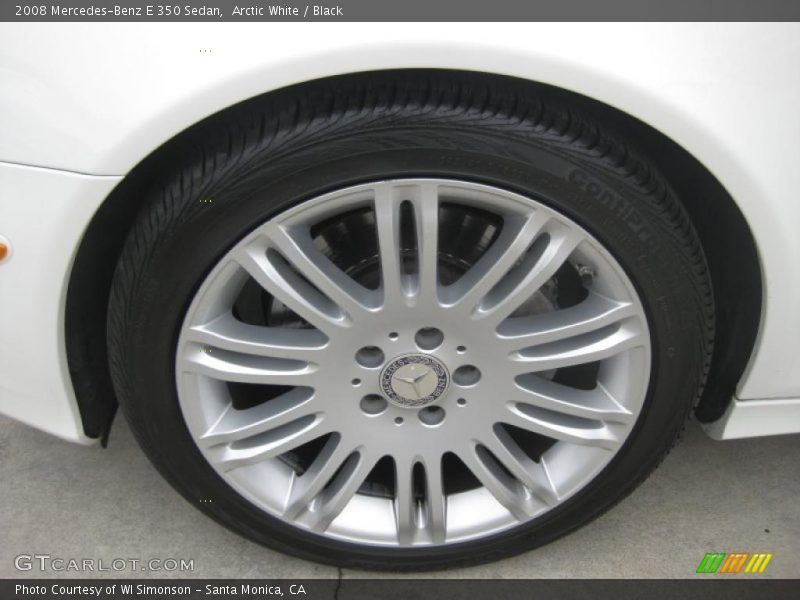 Arctic White / Black 2008 Mercedes-Benz E 350 Sedan