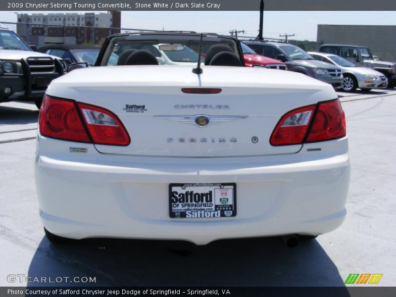 Stone White / Dark Slate Gray 2009 Chrysler Sebring Touring Convertible