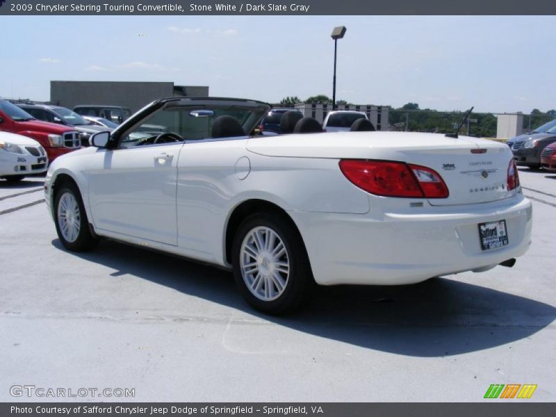 Stone White / Dark Slate Gray 2009 Chrysler Sebring Touring Convertible