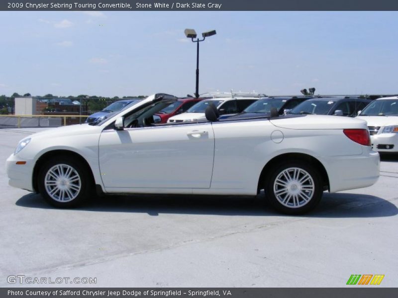 Stone White / Dark Slate Gray 2009 Chrysler Sebring Touring Convertible