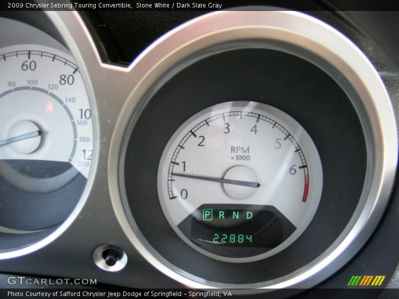 Stone White / Dark Slate Gray 2009 Chrysler Sebring Touring Convertible