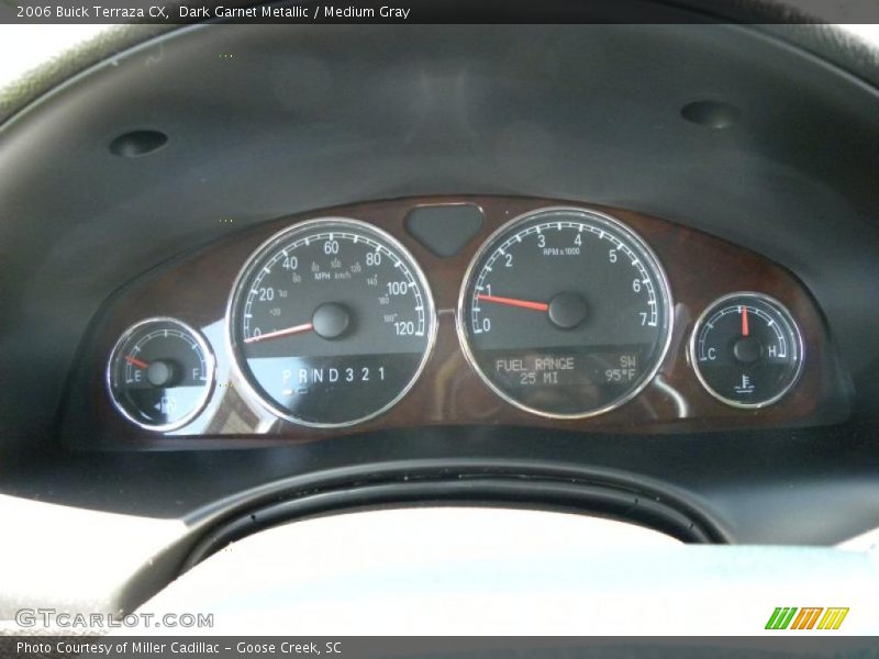 Dark Garnet Metallic / Medium Gray 2006 Buick Terraza CX