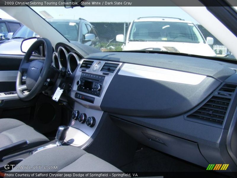 Stone White / Dark Slate Gray 2009 Chrysler Sebring Touring Convertible