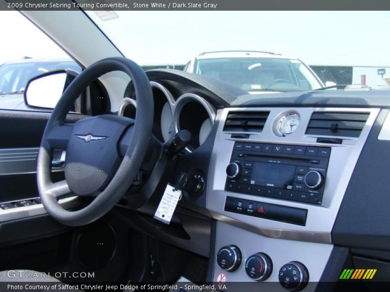 Stone White / Dark Slate Gray 2009 Chrysler Sebring Touring Convertible