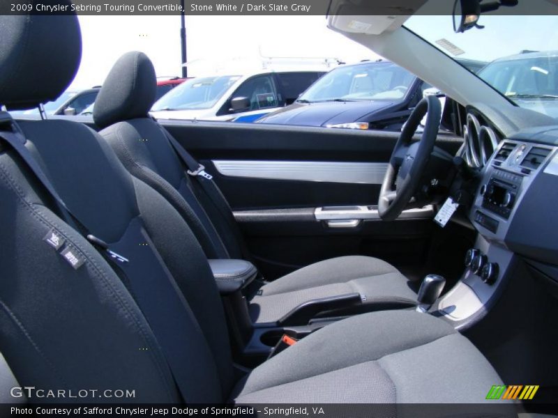 Stone White / Dark Slate Gray 2009 Chrysler Sebring Touring Convertible
