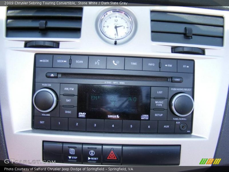 Stone White / Dark Slate Gray 2009 Chrysler Sebring Touring Convertible