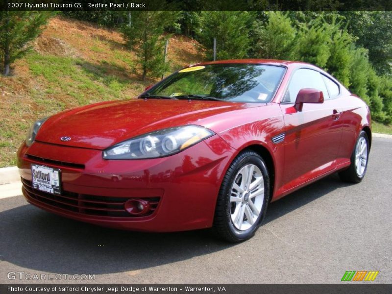 Redfire Pearl / Black 2007 Hyundai Tiburon GS