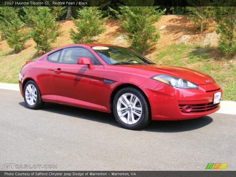 Redfire Pearl / Black 2007 Hyundai Tiburon GS