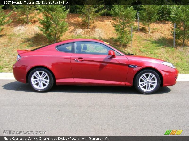 Redfire Pearl / Black 2007 Hyundai Tiburon GS