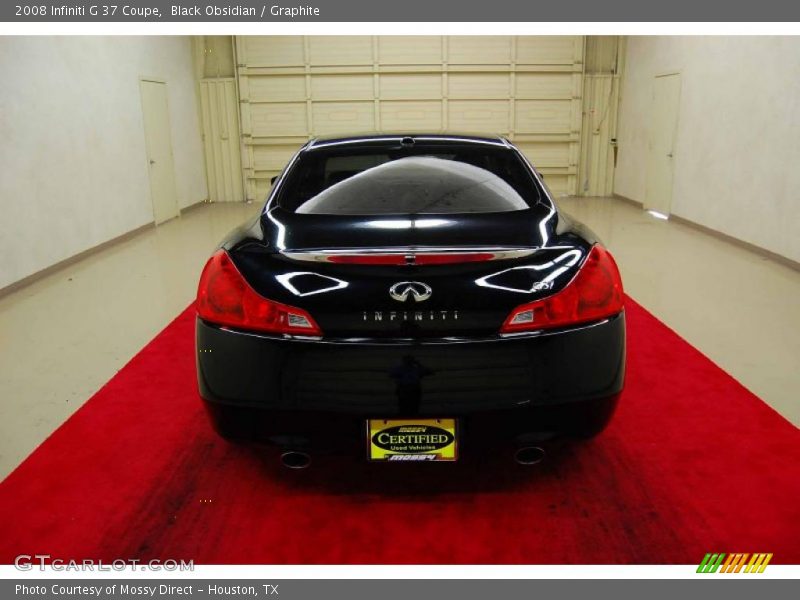 Black Obsidian / Graphite 2008 Infiniti G 37 Coupe