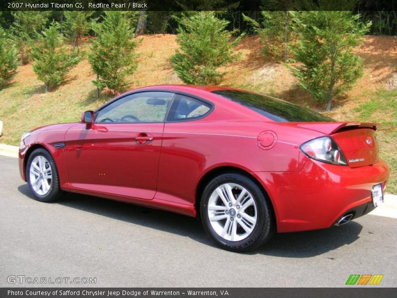 Redfire Pearl / Black 2007 Hyundai Tiburon GS