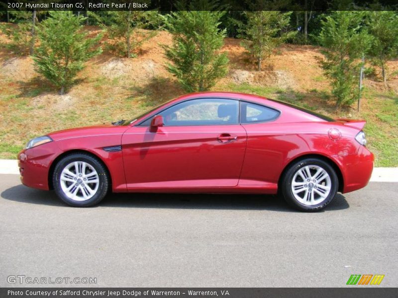 Redfire Pearl / Black 2007 Hyundai Tiburon GS