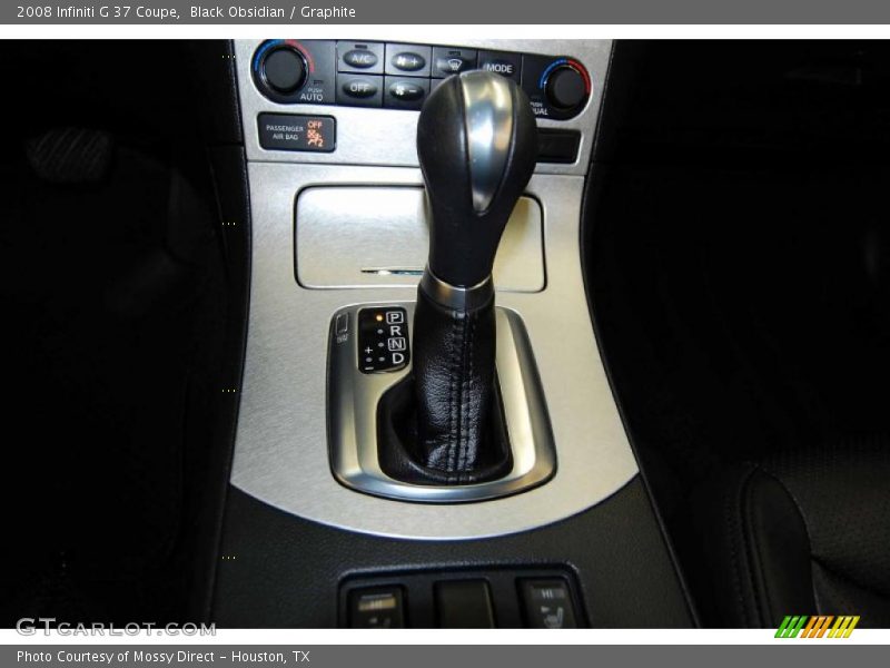 Black Obsidian / Graphite 2008 Infiniti G 37 Coupe