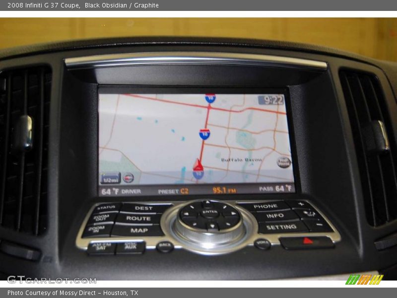 Black Obsidian / Graphite 2008 Infiniti G 37 Coupe
