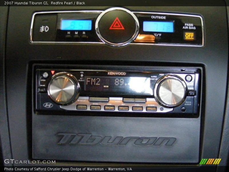 Redfire Pearl / Black 2007 Hyundai Tiburon GS