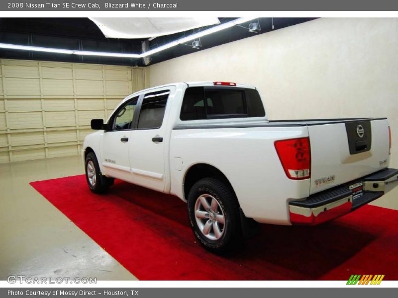 Blizzard White / Charcoal 2008 Nissan Titan SE Crew Cab