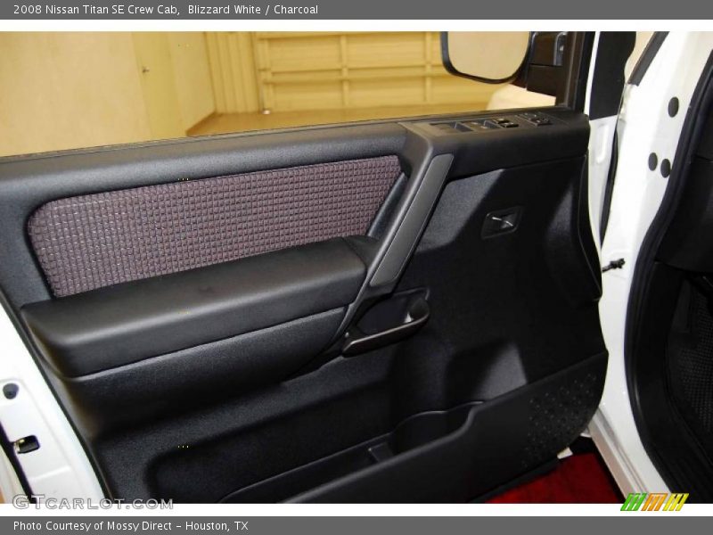 Blizzard White / Charcoal 2008 Nissan Titan SE Crew Cab