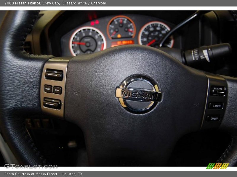 Blizzard White / Charcoal 2008 Nissan Titan SE Crew Cab