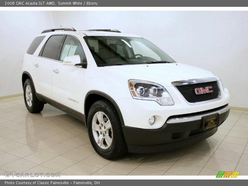 Summit White / Ebony 2008 GMC Acadia SLT AWD