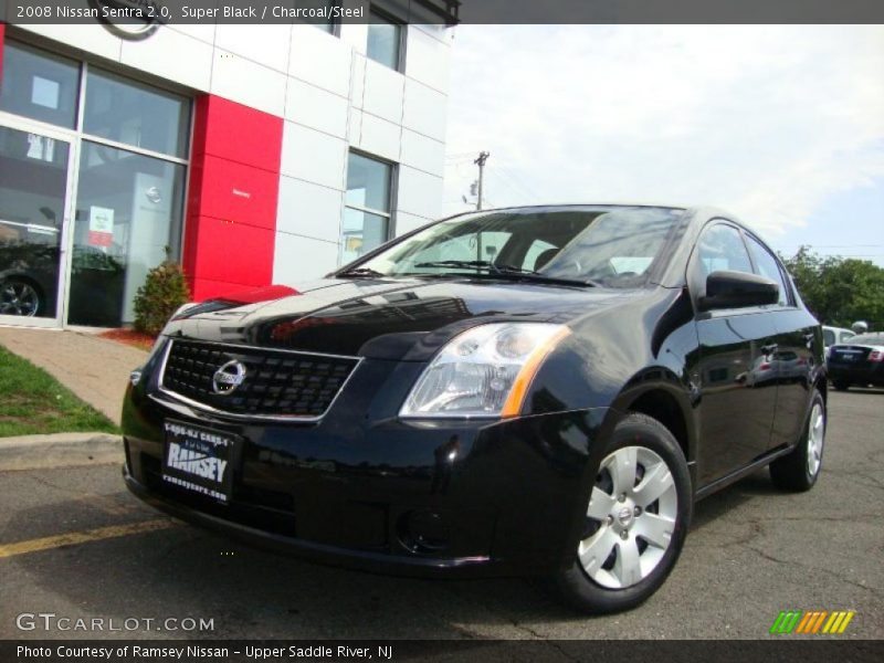 Super Black / Charcoal/Steel 2008 Nissan Sentra 2.0
