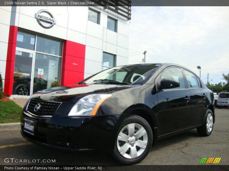 Super Black / Charcoal/Steel 2008 Nissan Sentra 2.0