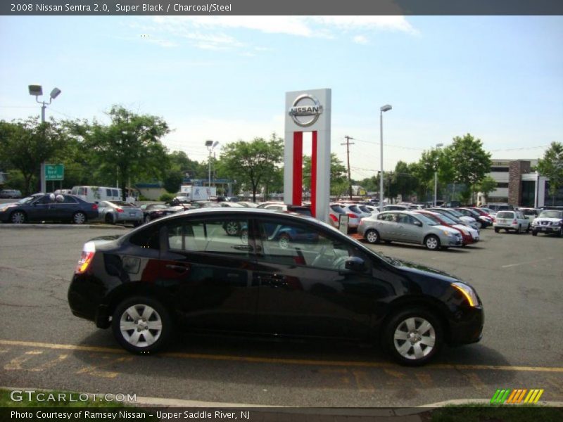 Super Black / Charcoal/Steel 2008 Nissan Sentra 2.0
