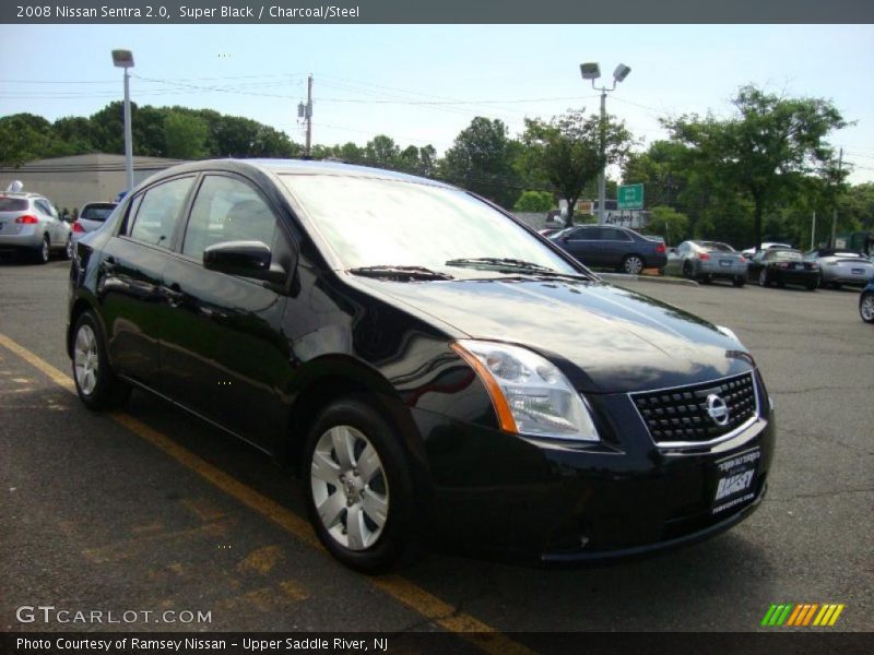 Super Black / Charcoal/Steel 2008 Nissan Sentra 2.0