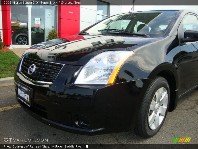 Super Black / Charcoal/Steel 2008 Nissan Sentra 2.0