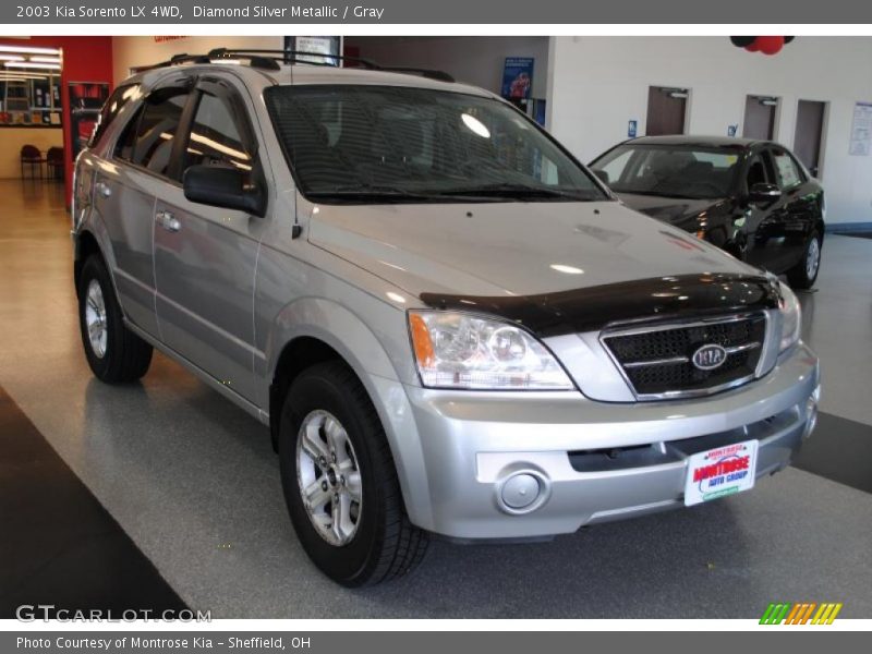 Diamond Silver Metallic / Gray 2003 Kia Sorento LX 4WD