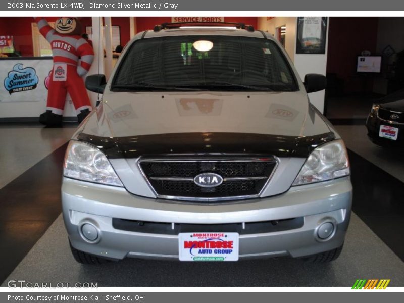 Diamond Silver Metallic / Gray 2003 Kia Sorento LX 4WD