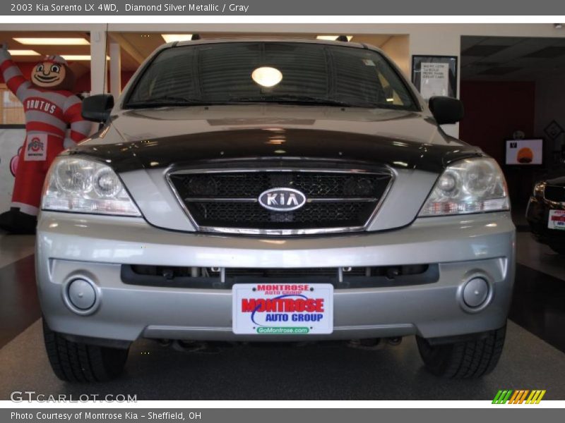 Diamond Silver Metallic / Gray 2003 Kia Sorento LX 4WD