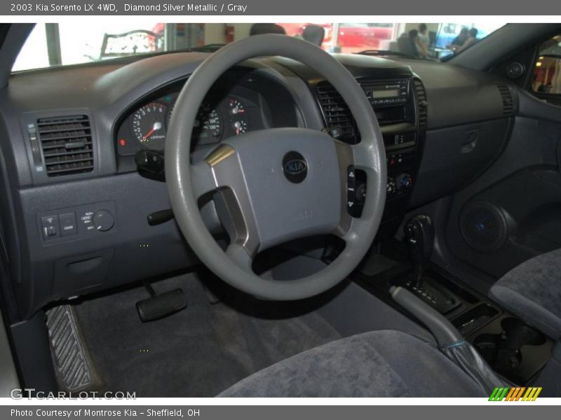 Diamond Silver Metallic / Gray 2003 Kia Sorento LX 4WD