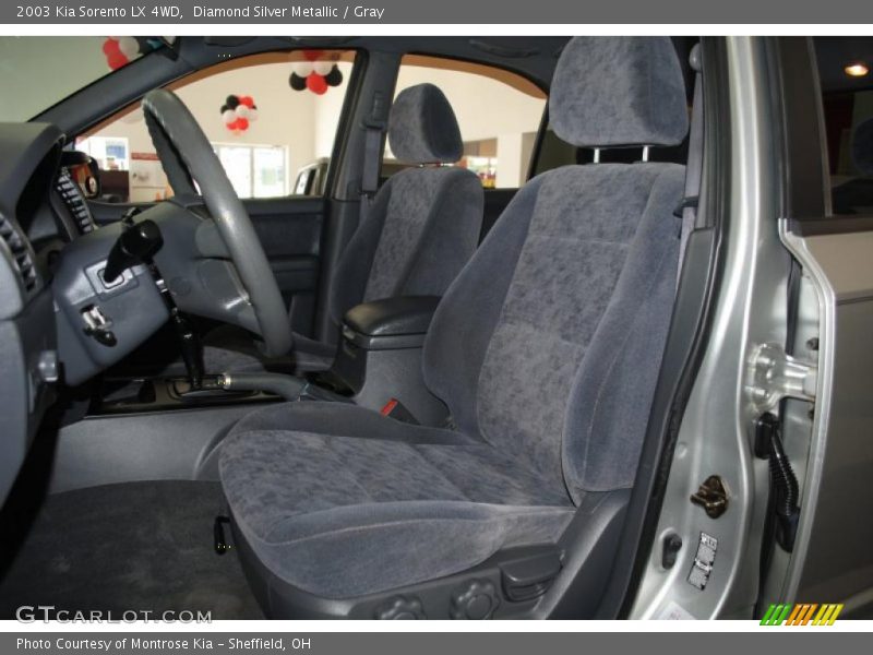 Diamond Silver Metallic / Gray 2003 Kia Sorento LX 4WD