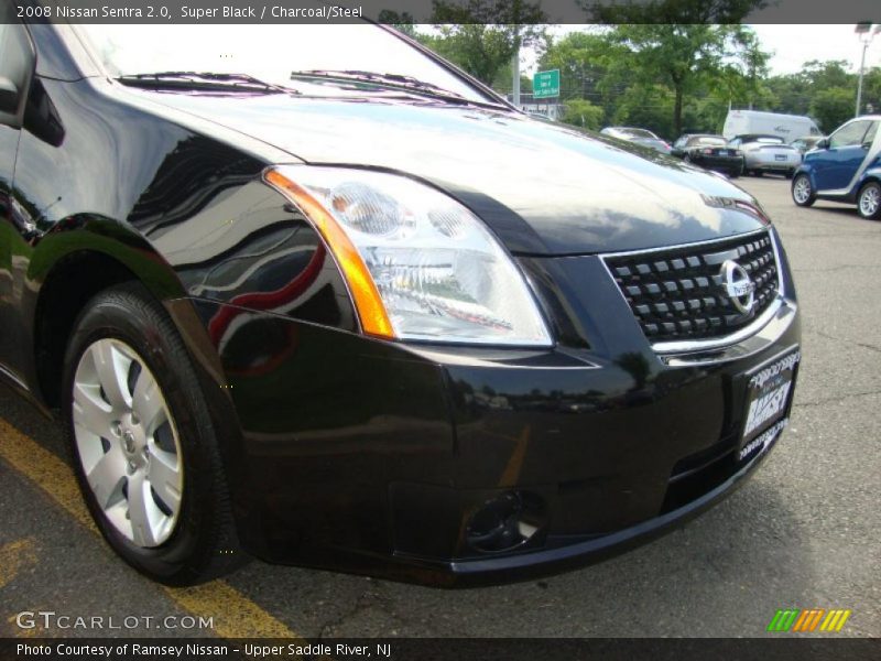 Super Black / Charcoal/Steel 2008 Nissan Sentra 2.0