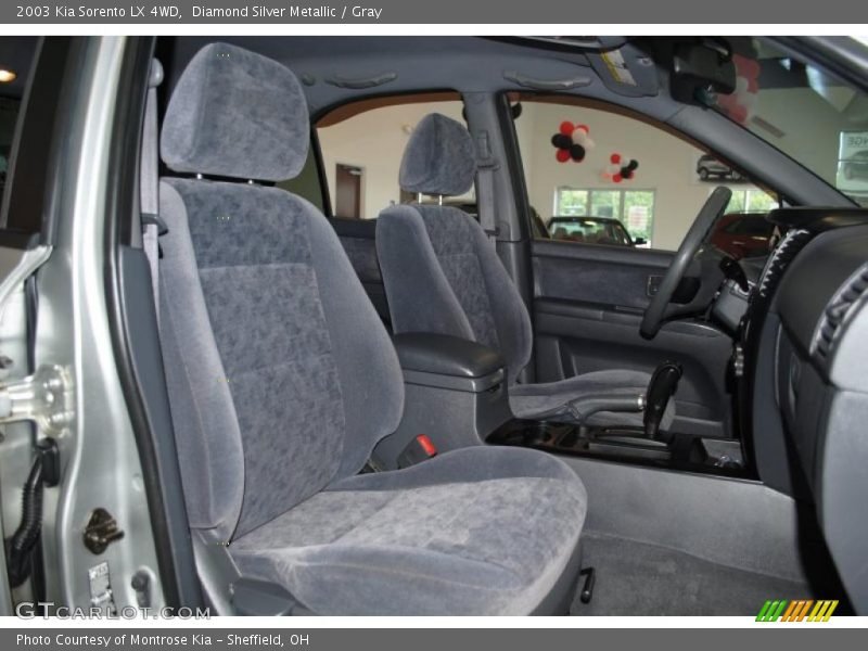 Diamond Silver Metallic / Gray 2003 Kia Sorento LX 4WD