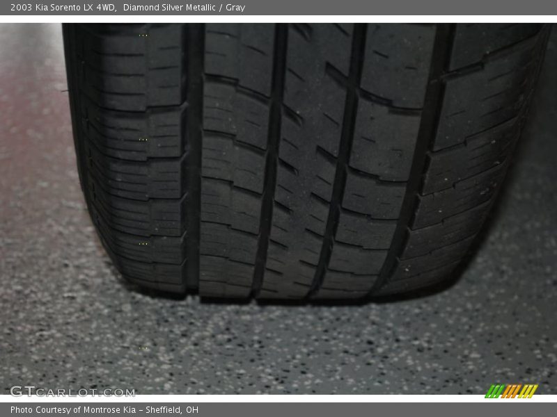 Diamond Silver Metallic / Gray 2003 Kia Sorento LX 4WD